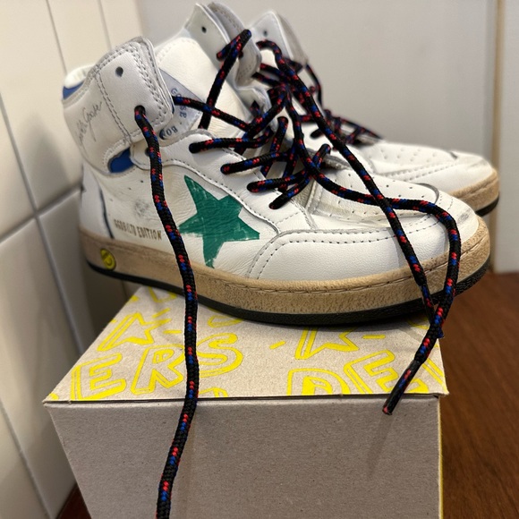 NIB Golden Goose x Bonpoint kids high tops, size EU 34 - Picture 6 of 9